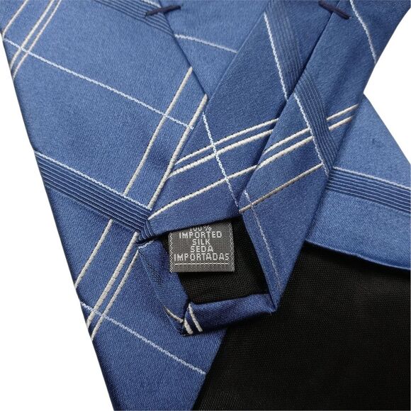 J. Ferrar 100% Silk Tie, Abstract, Made In Italy, Red/Burgundy/Black - Picture 4 of 4